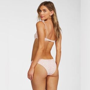 Billabong 🌸 Ditsy Darling Low Rise Floral Pink Cheeky Bikini Bottoms